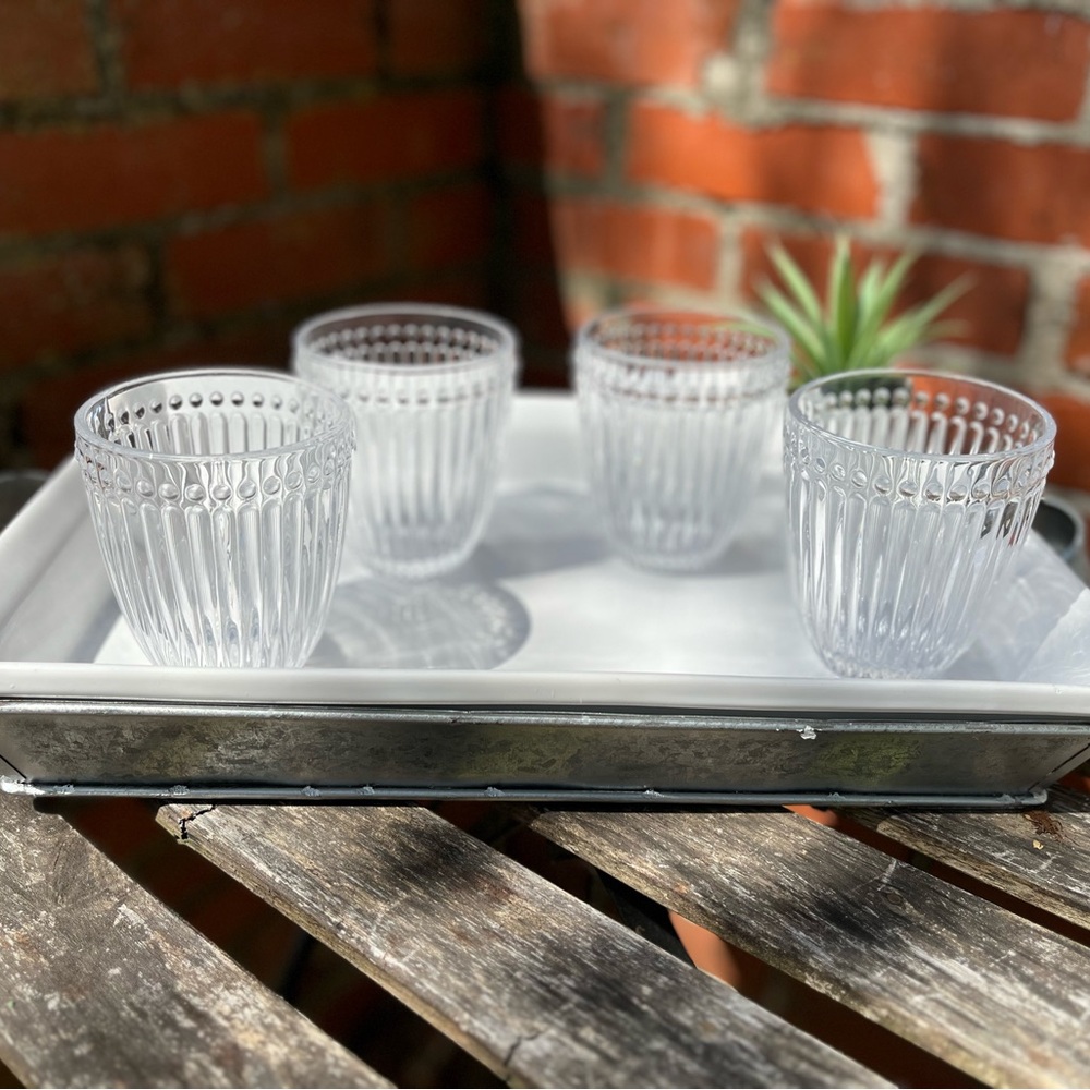 Set of 4 Alice Greengate  Danish Water Glasses
